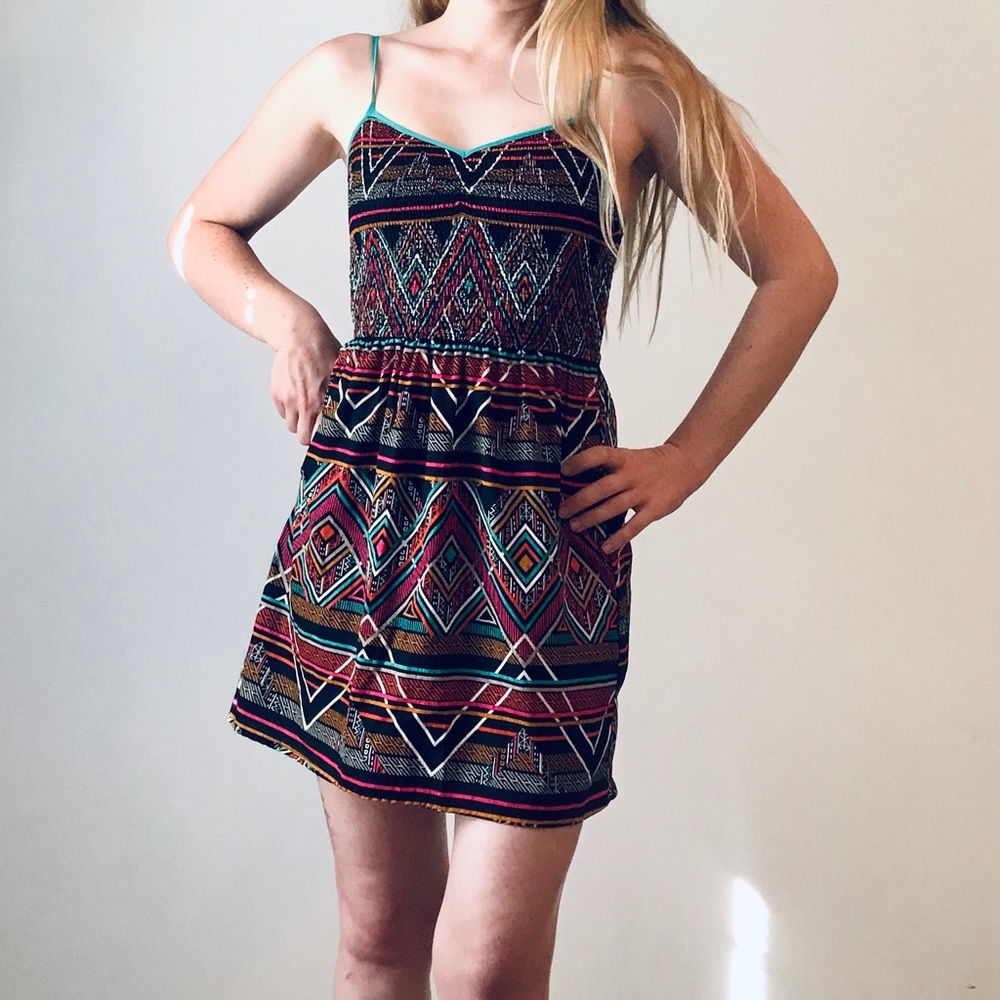 Boho sun dress (size XS)
